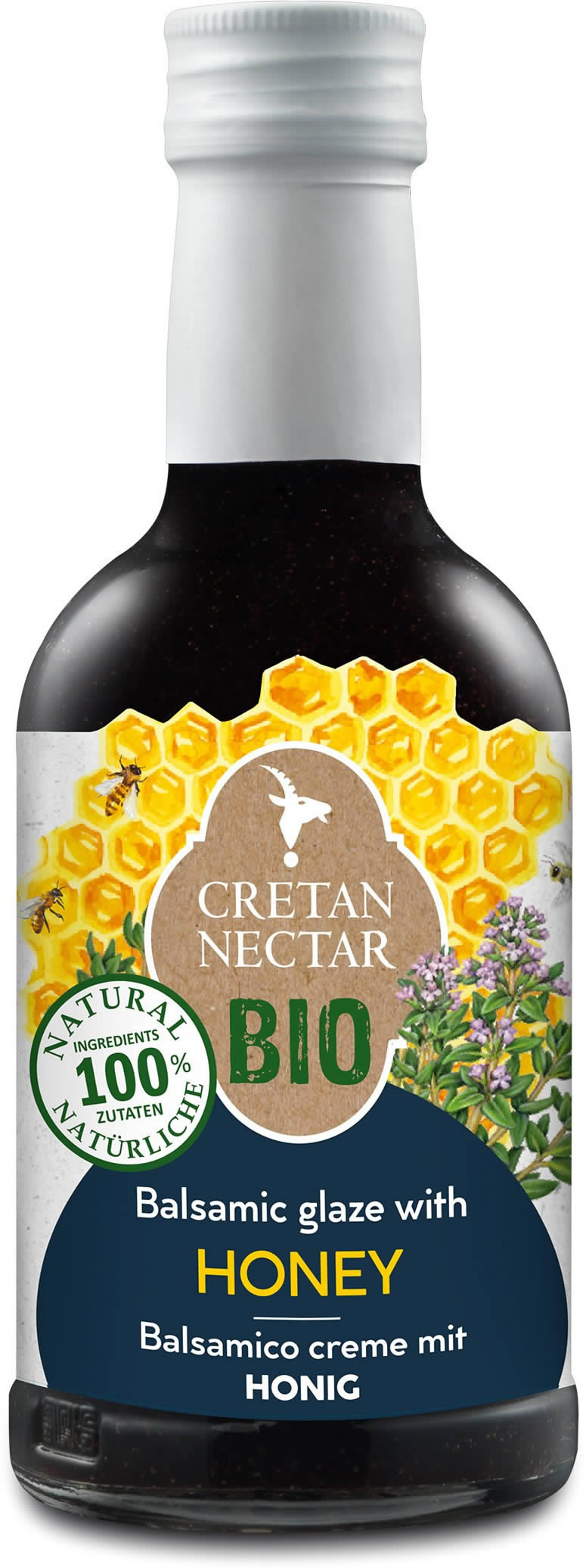 Cretan Nectar - Balsamico Creme mit Honig BIO 250 ml