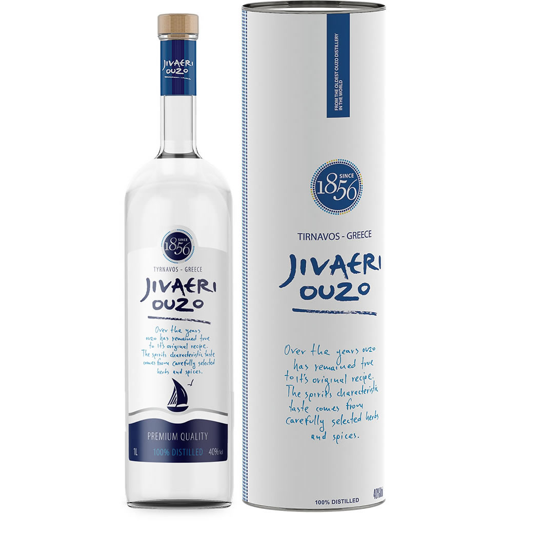 Ouzo Jivaeri 40 % Vol. 700 ml (+ Geschenkbox) Ouzo Jivaeri 40 % Vol. 700 ml (+ Geschenkbox)