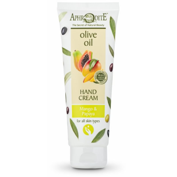Handcreme mit Olivenöl, Mango und Papaya 100 ml