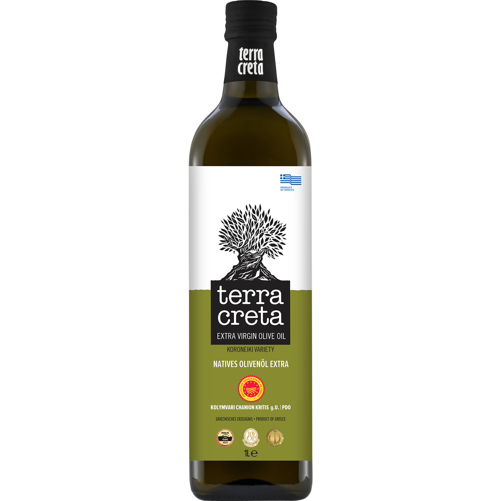 Terra Creta - Extra natives Olivenöl g.U. 1  Liter (Flasche)