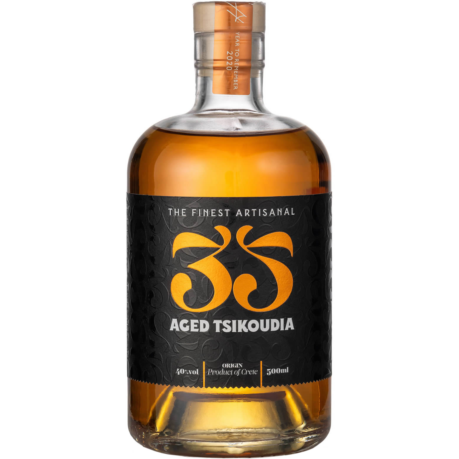 35N - Tsikoudia "Aged in Oak Barelles" 40 % 500 ml