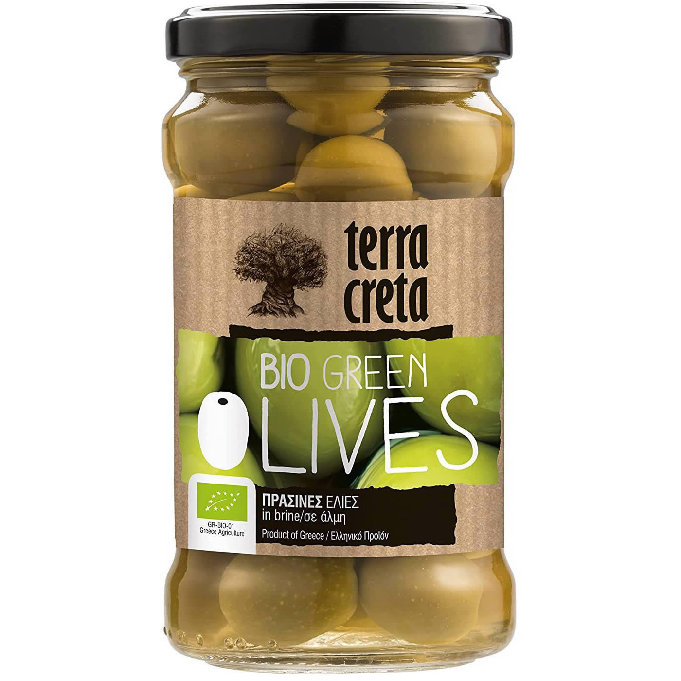 Terra Creta - Grüne Oliven BIO 160 g