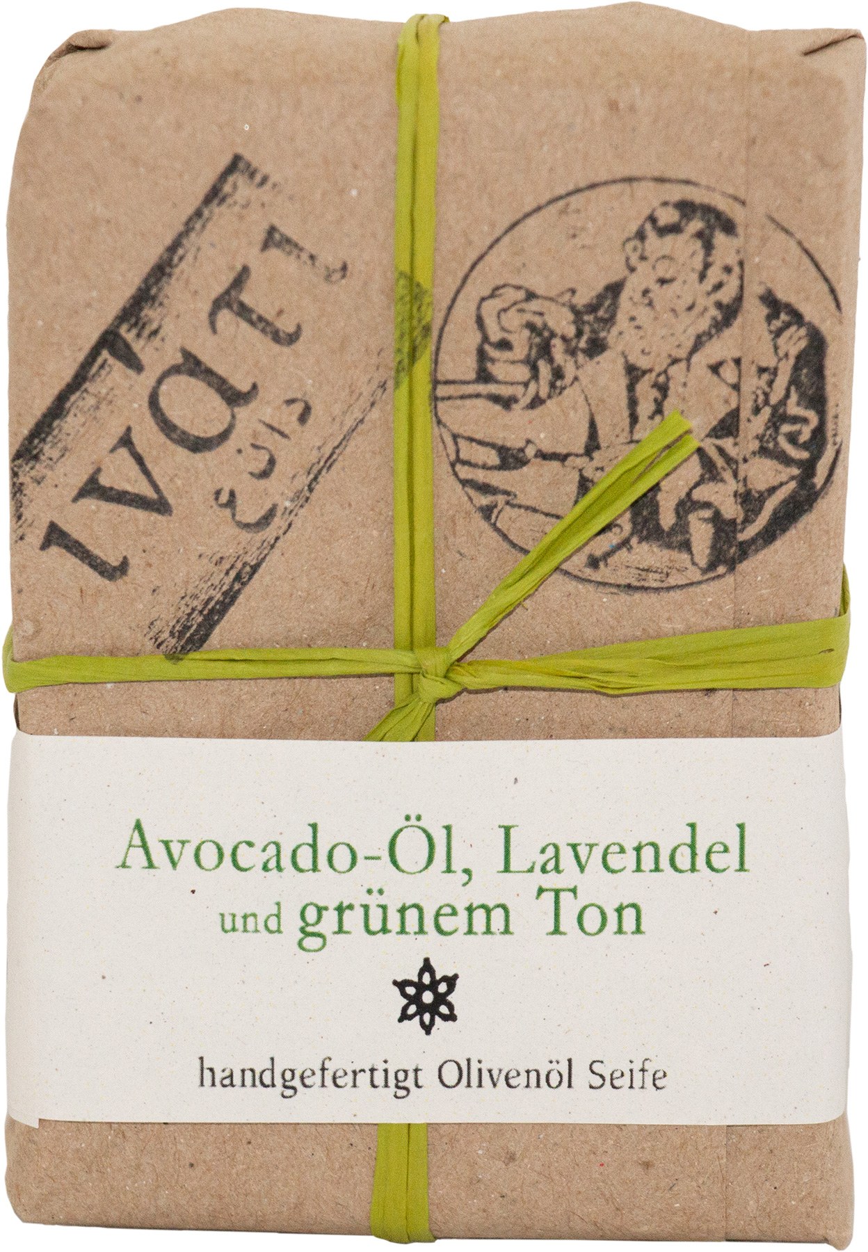 Inati Seife mit Avocado-Öl, Lavendel & grünem Ton 84 g