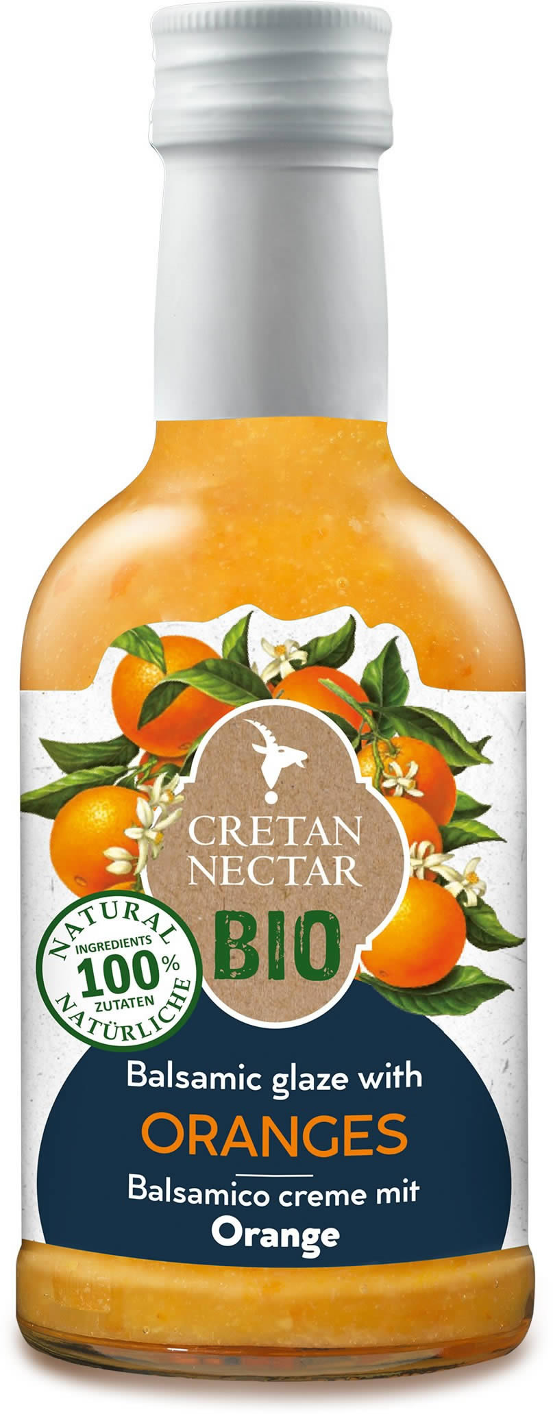 Cretan Nectar - Balsamico Creme mit Orange BIO 250 ml