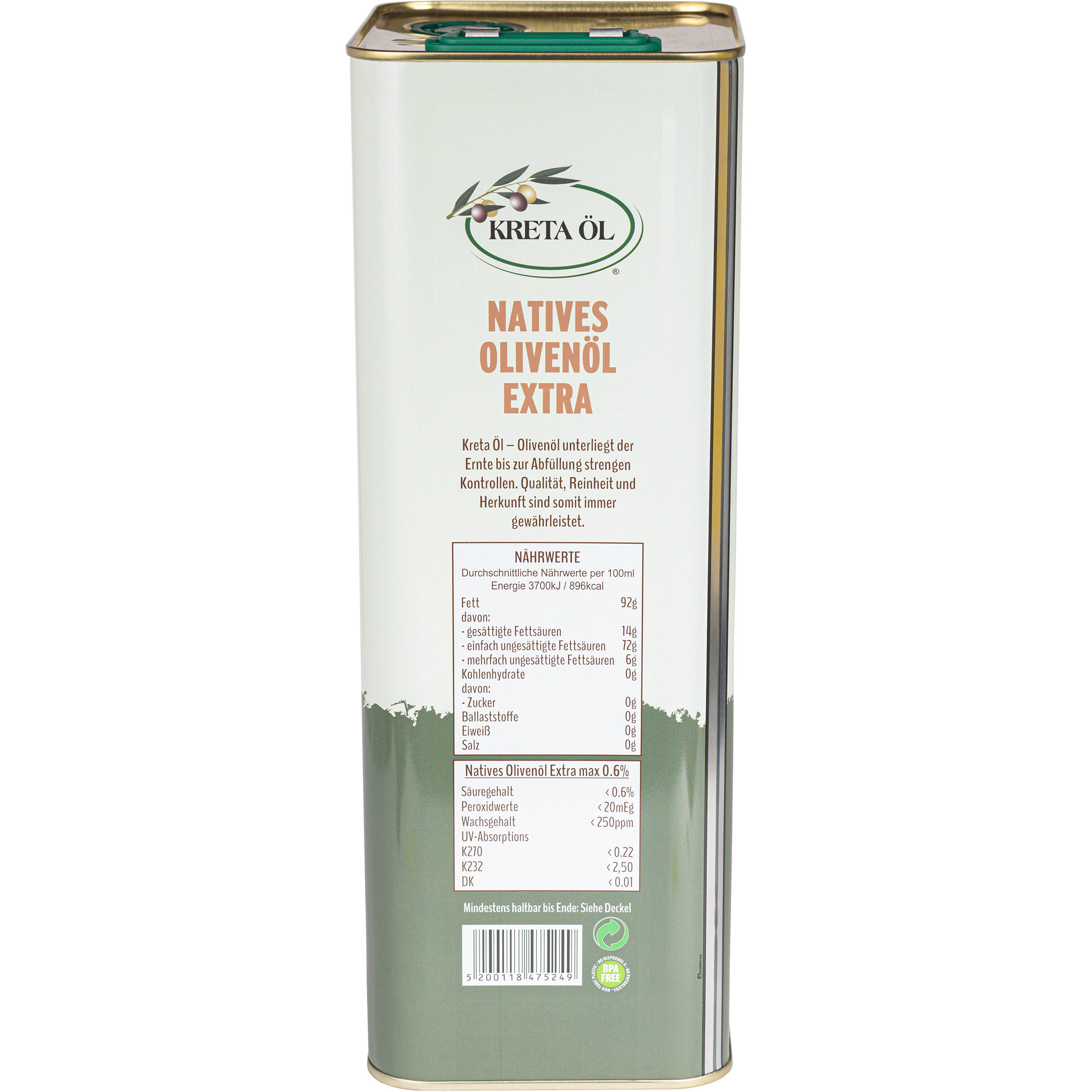 Kreta Öl ® - Extra natives Olivenöl 5 l