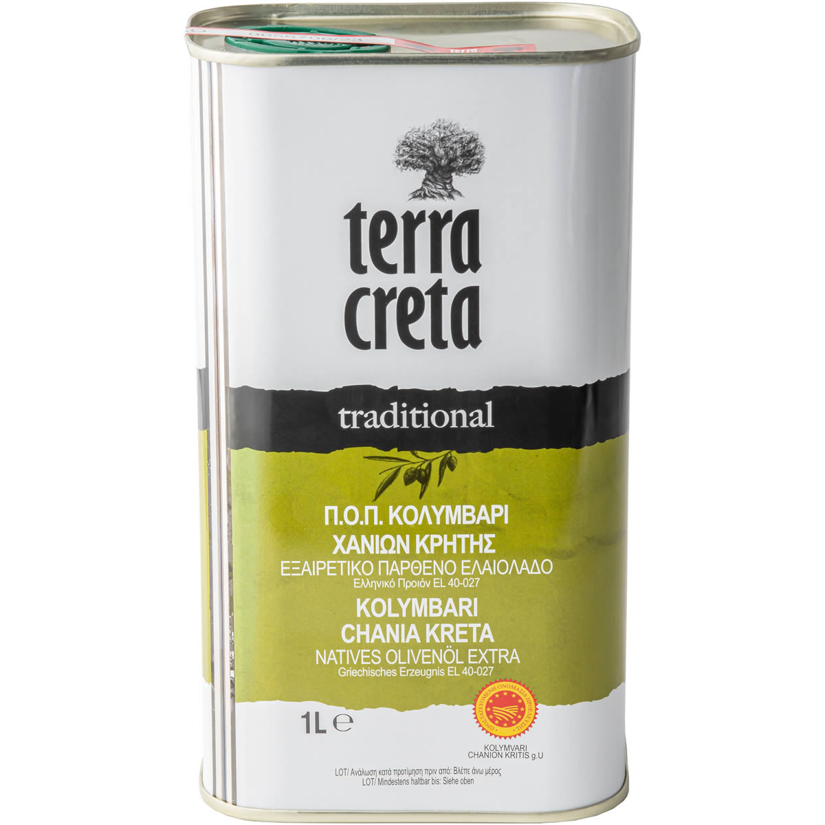 Terra Creta - Extra natives Olivenöl "traditional" g.U. 1 l (Kanister)