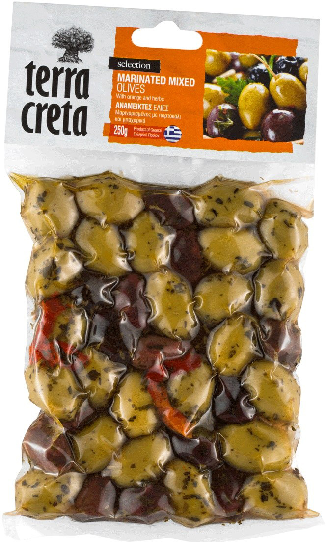 Terra Creta - Mixed Oliven mariniert 225 g Terra Creta - Mixed Oliven mariniert 225 g