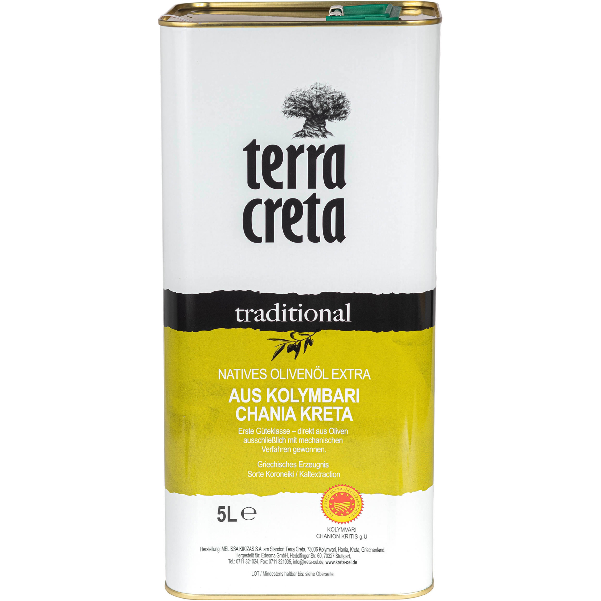 Terra Creta - Extra natives Olivenöl "traditional" g.U. 5 l