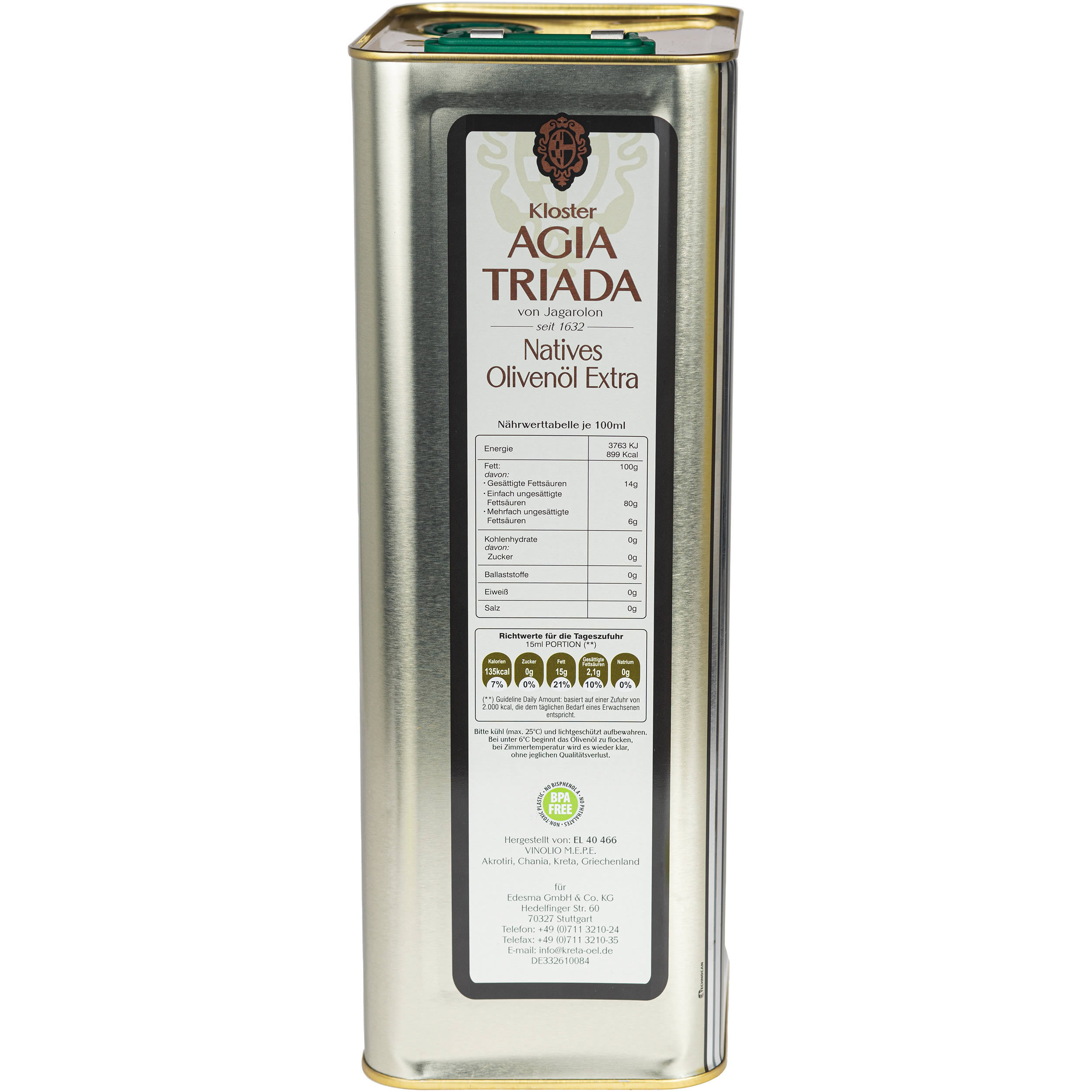 Agia Triada - Extra natives Olivenöl 5 l