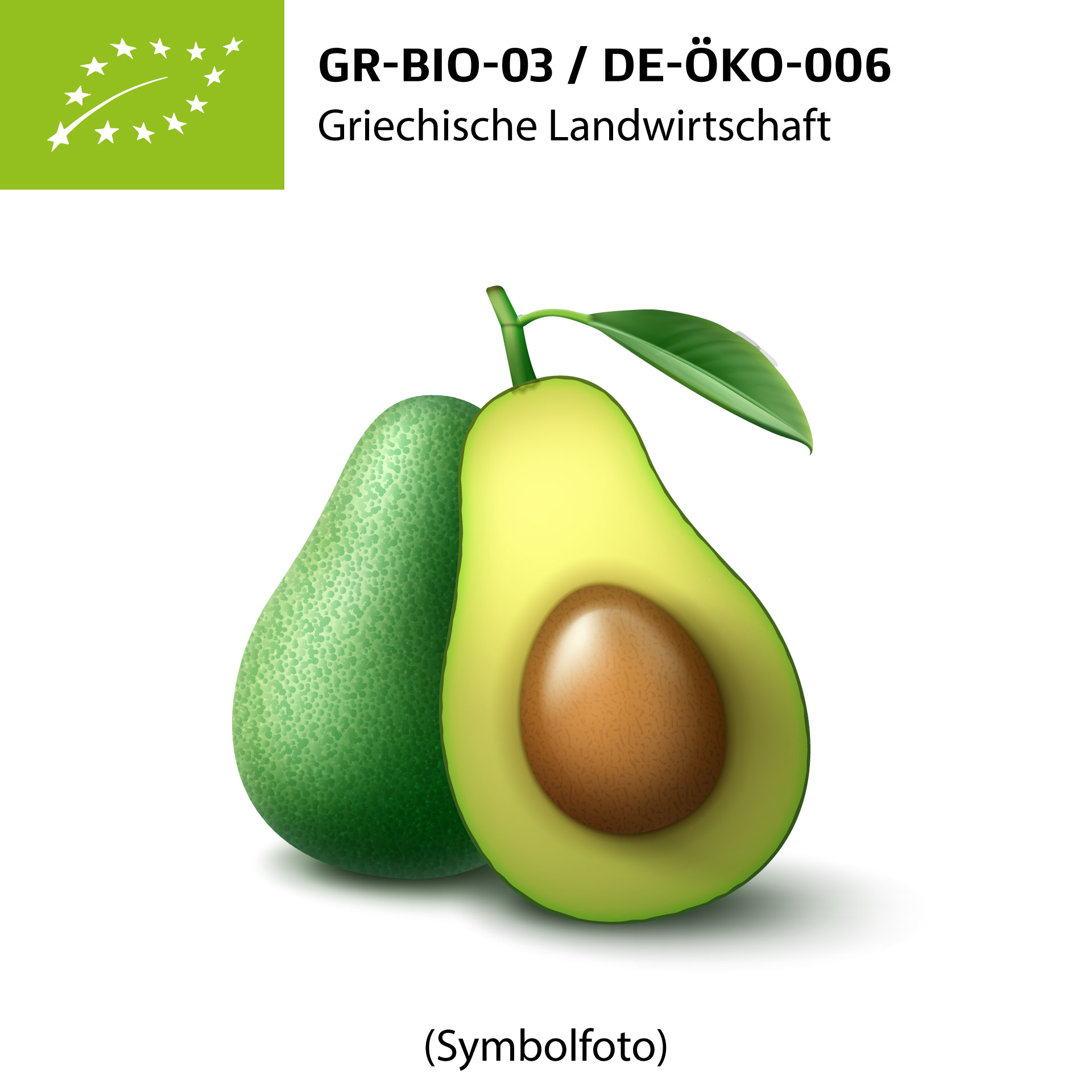  Frische BIO-Avocados "FUERTE" aus Kreta 1 Stück