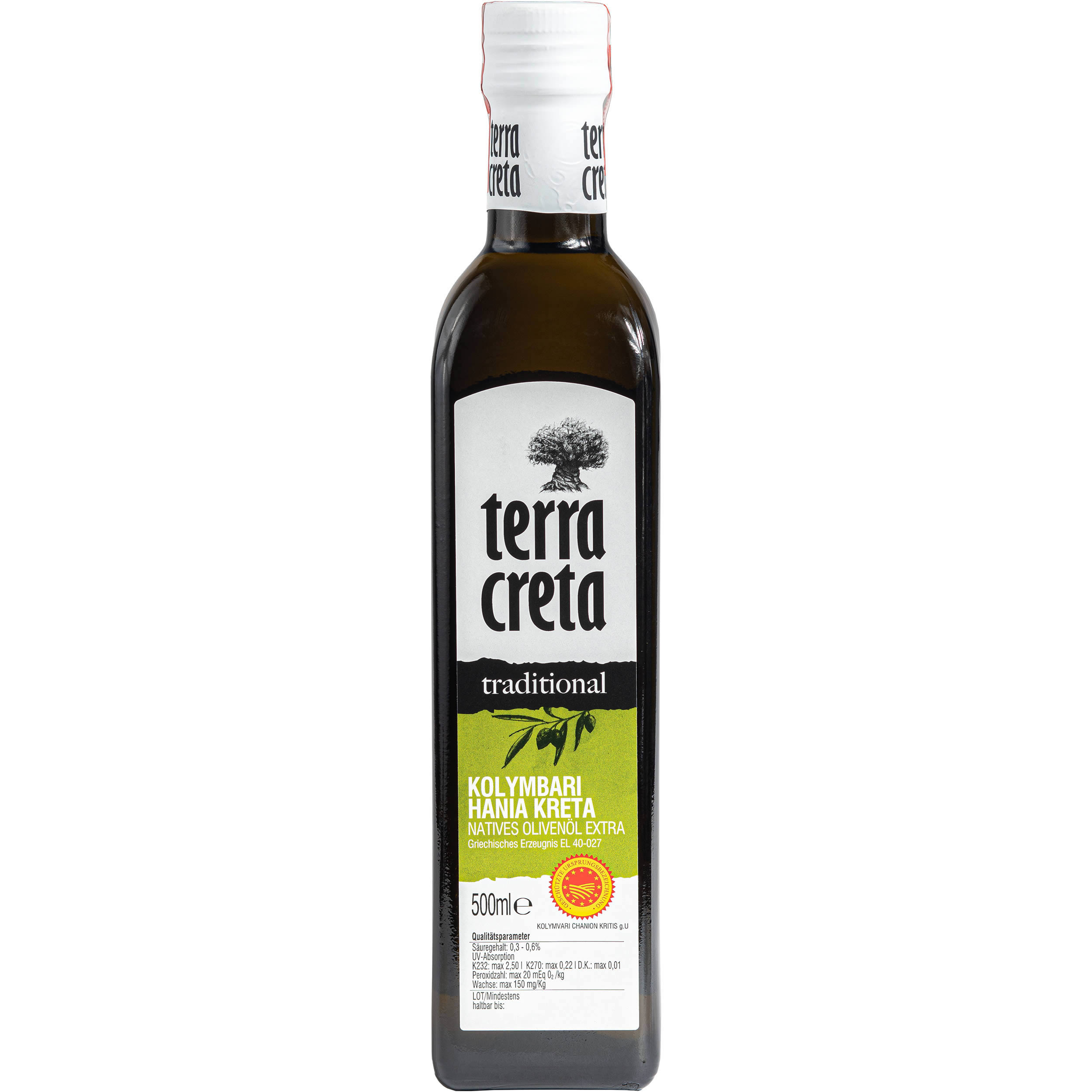 Terra Creta - Extra natives Olivenöl "traditional" g.U. 500 ml