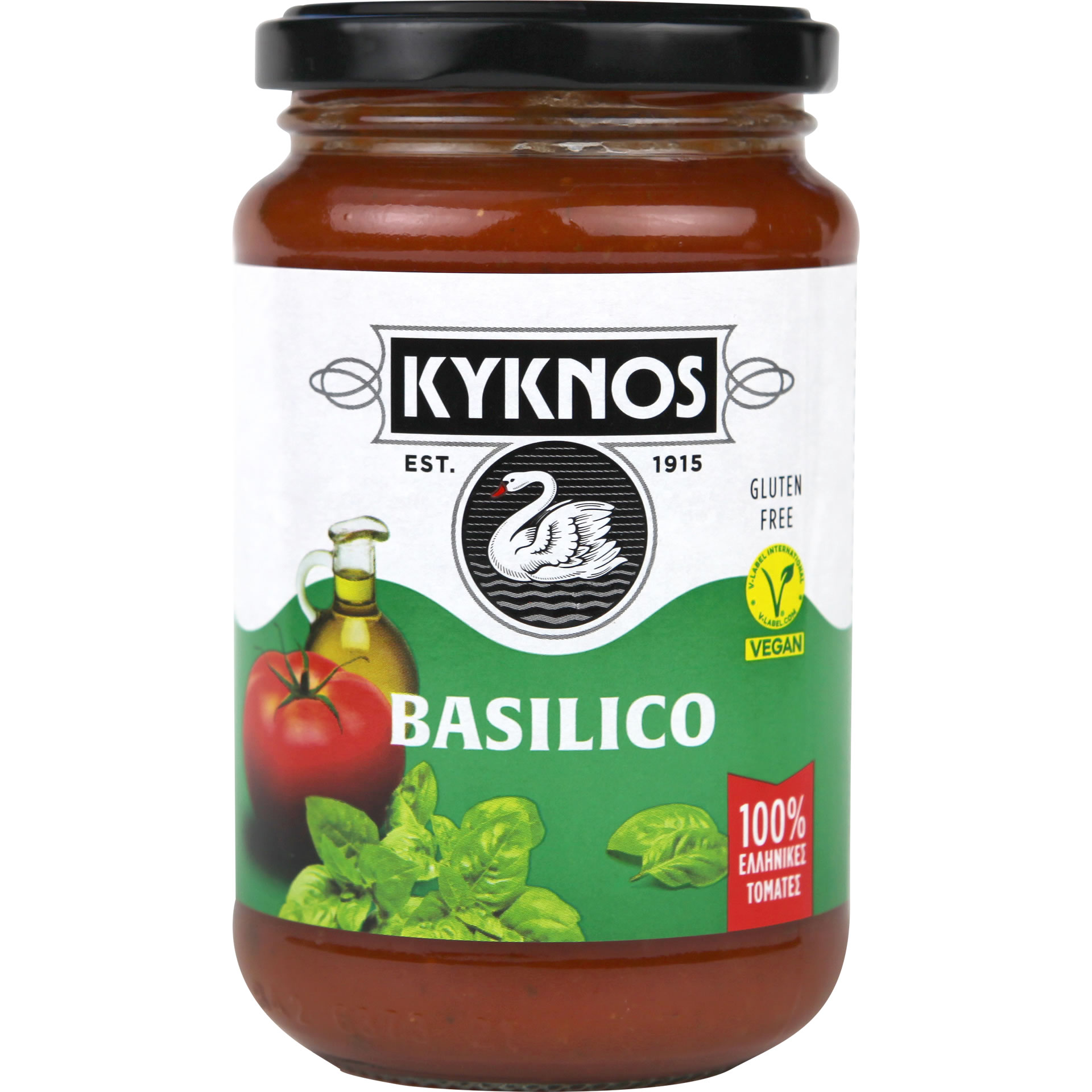 Kyknos - Tomatensoße mit Basilikum 350 g Kyknos - Tomatensoße mit Basilikum 350 g