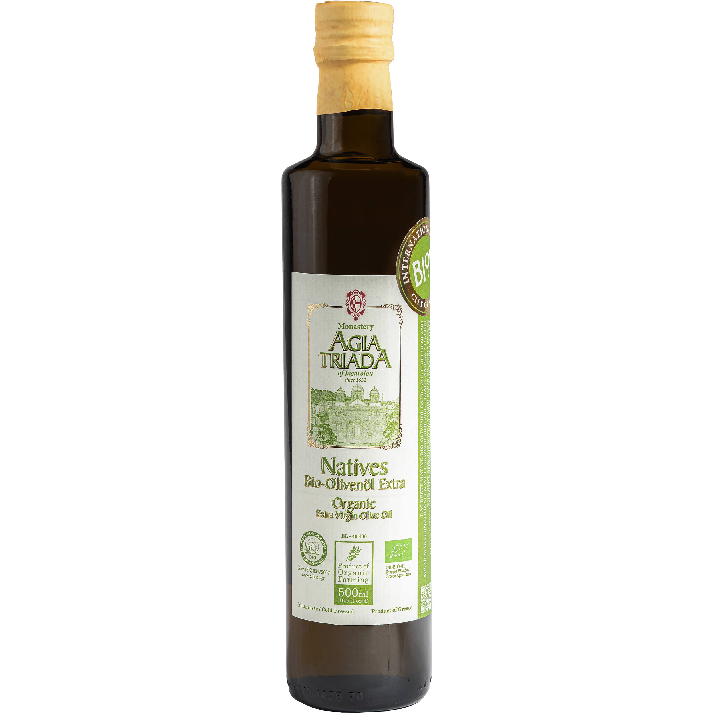 Agia Triada BIO - Extra natives Olivenöl 500 ml Agia Triada BIO - Extra natives Olivenöl 500 ml