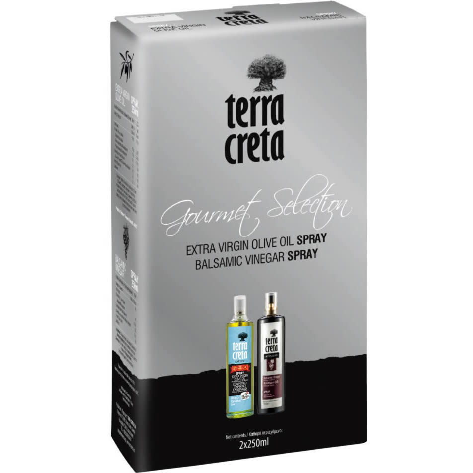 Terra Creta - Olivenöl Spray + Balsamico Spray "Gourmet Selection" 2 x 250 ml
