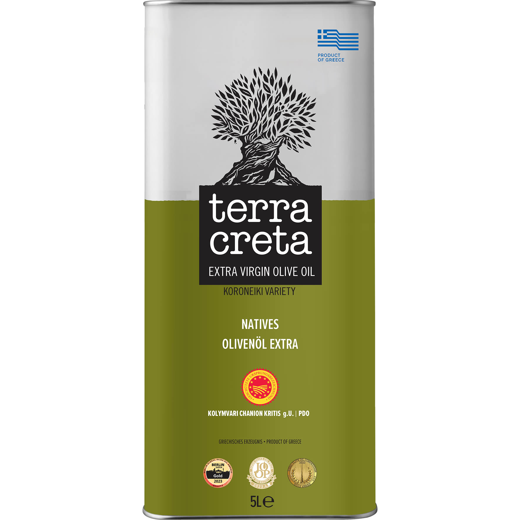 Terra Creta - Extra natives Olivenöl g.U. 5  Liter (Kanister) Terra Creta - Extra natives Olivenöl g.U. 5  Liter (Kanister)