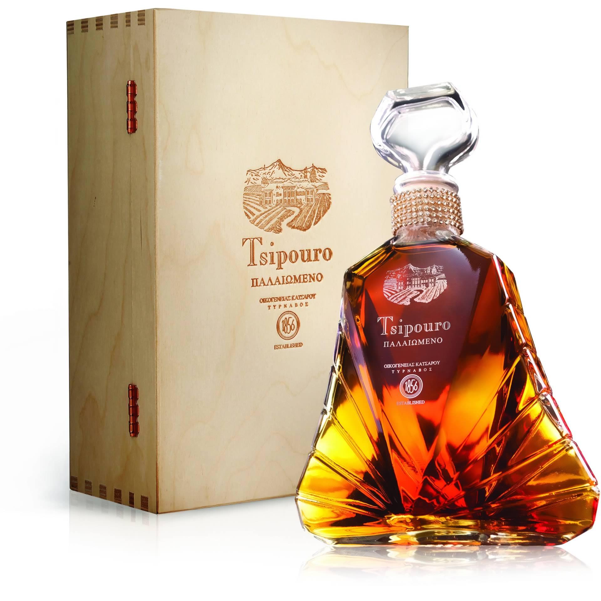 Aged Tsipouro 40 % Vol. (mit Holzkiste) 700 ml Aged Tsipouro 40 % Vol. (mit Holzkiste) 700 ml