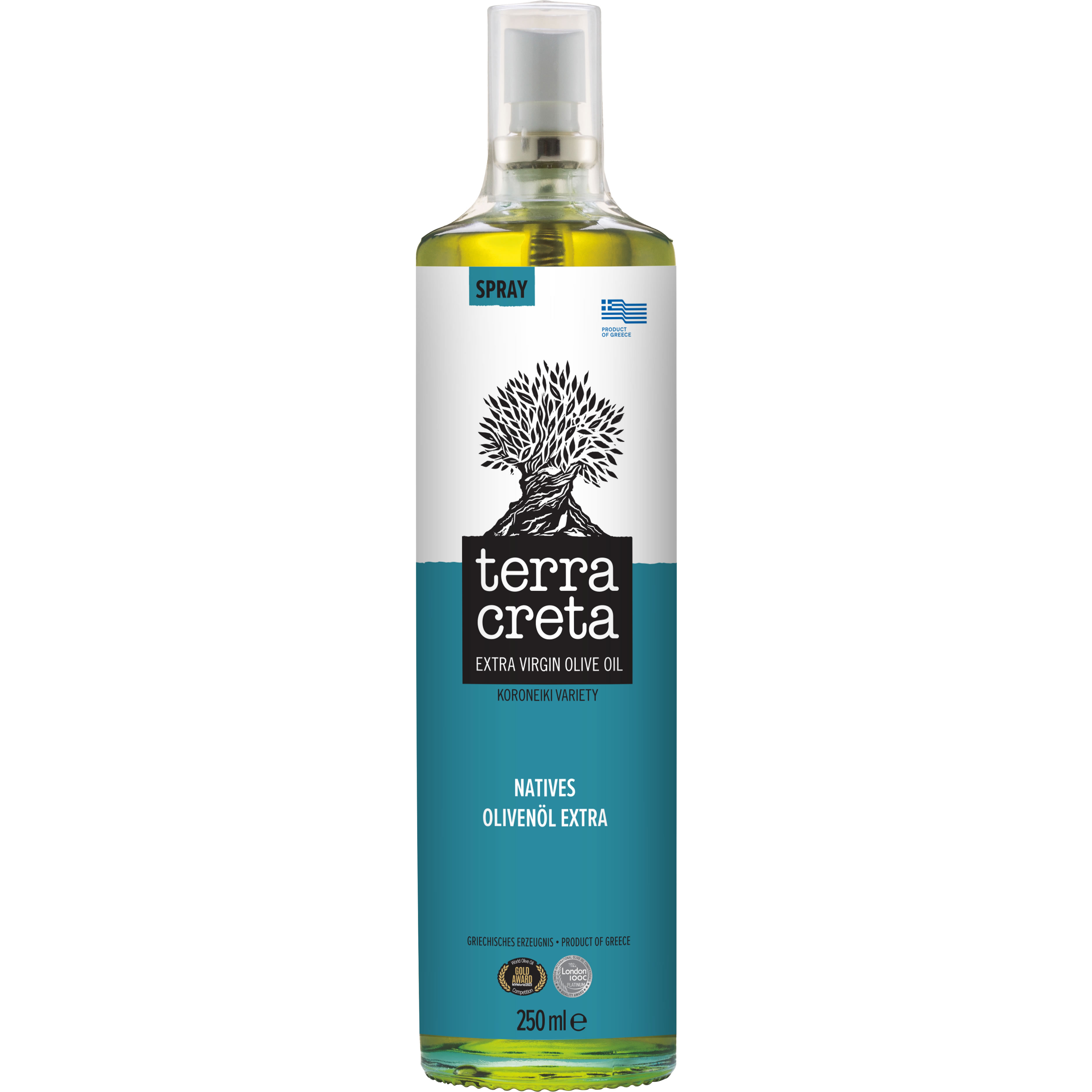 Terra Creta - Extra natives Olivenöl EVOO Spray 250 ml Terra Creta - Extra natives Olivenöl EVOO Spray 250 ml