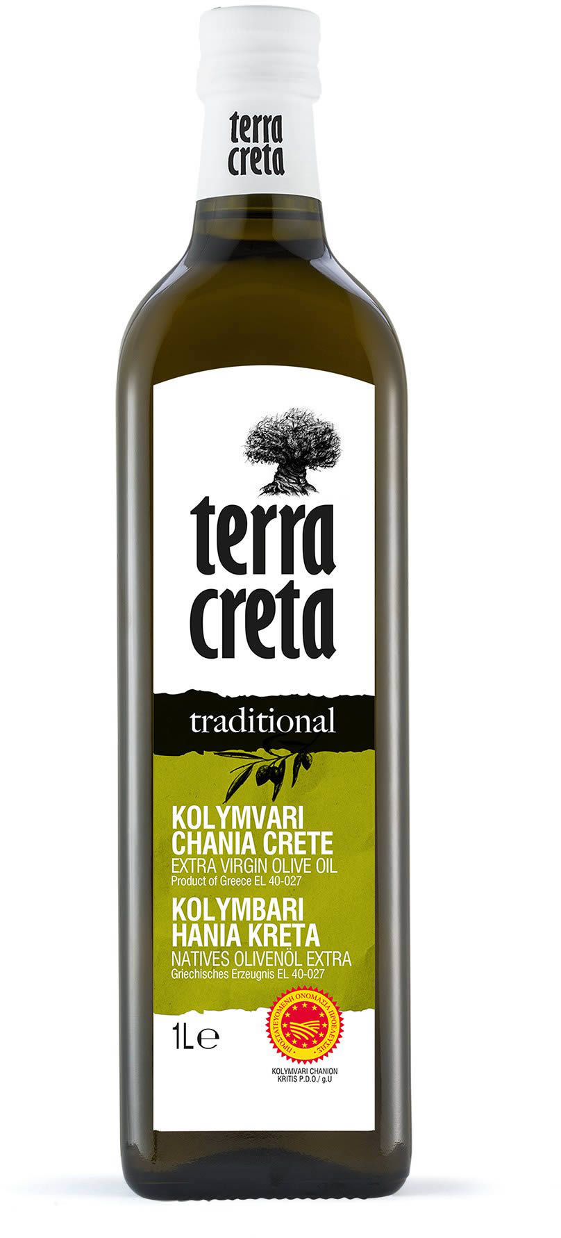 Terra Creta - Extra natives Olivenöl "traditional" g.U. 1 l (Flasche)