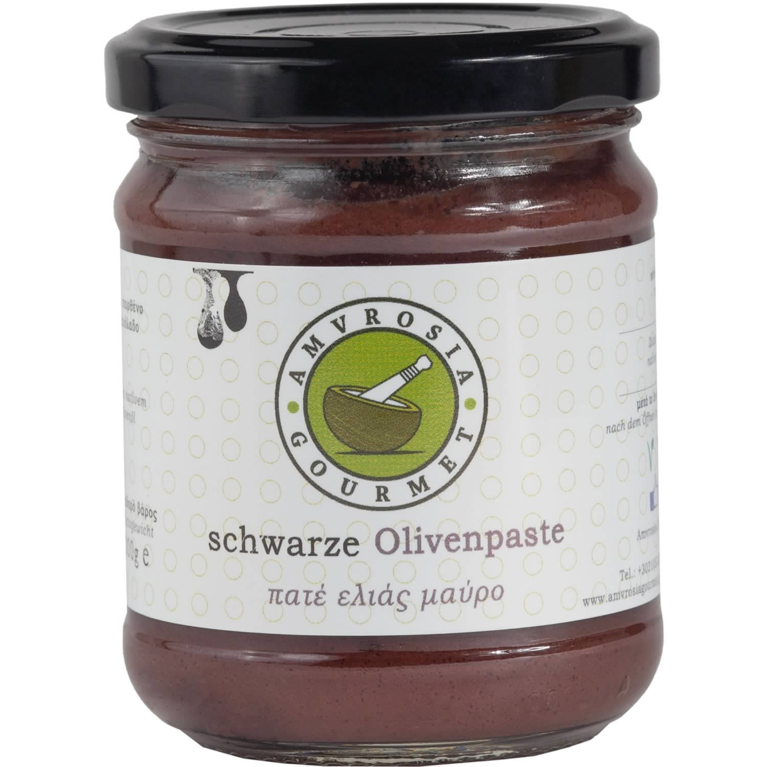 Schwarze Olivenpaste 200 g | AG1120
